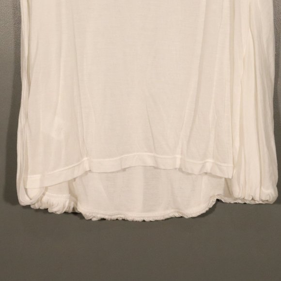 NWT Halston Heritage X Revolve Drapey Rolled Hem Tank in Ivory - Picture 4 of 10